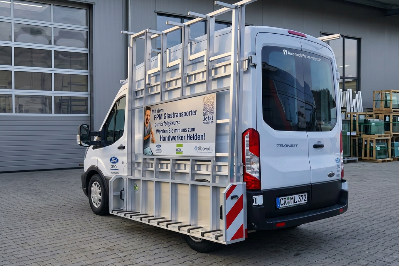 Ford Transit mit HEGLA Glasreff